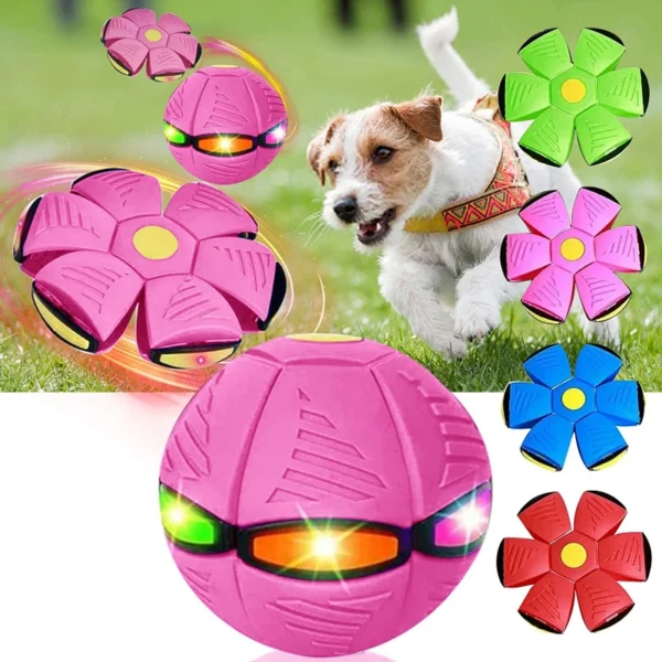 Flying Saucer Ball / Disc For Dogs - Interactive Pet Training Toy