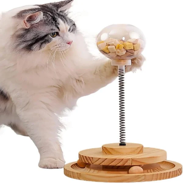 Engaging Interactive Slow Feeder Ball Cat Toy