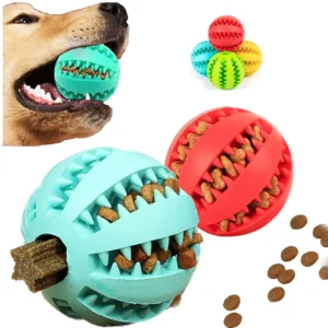 Interactive Rubber Ball For Dogs - Dental Health and Stimulation Toy